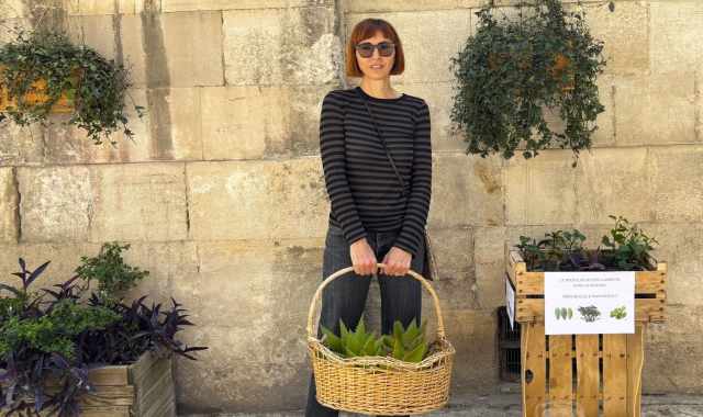 A Bari Vecchia una donna regala le sue piante ai passanti: Voglio rendere la mia citt pi verde